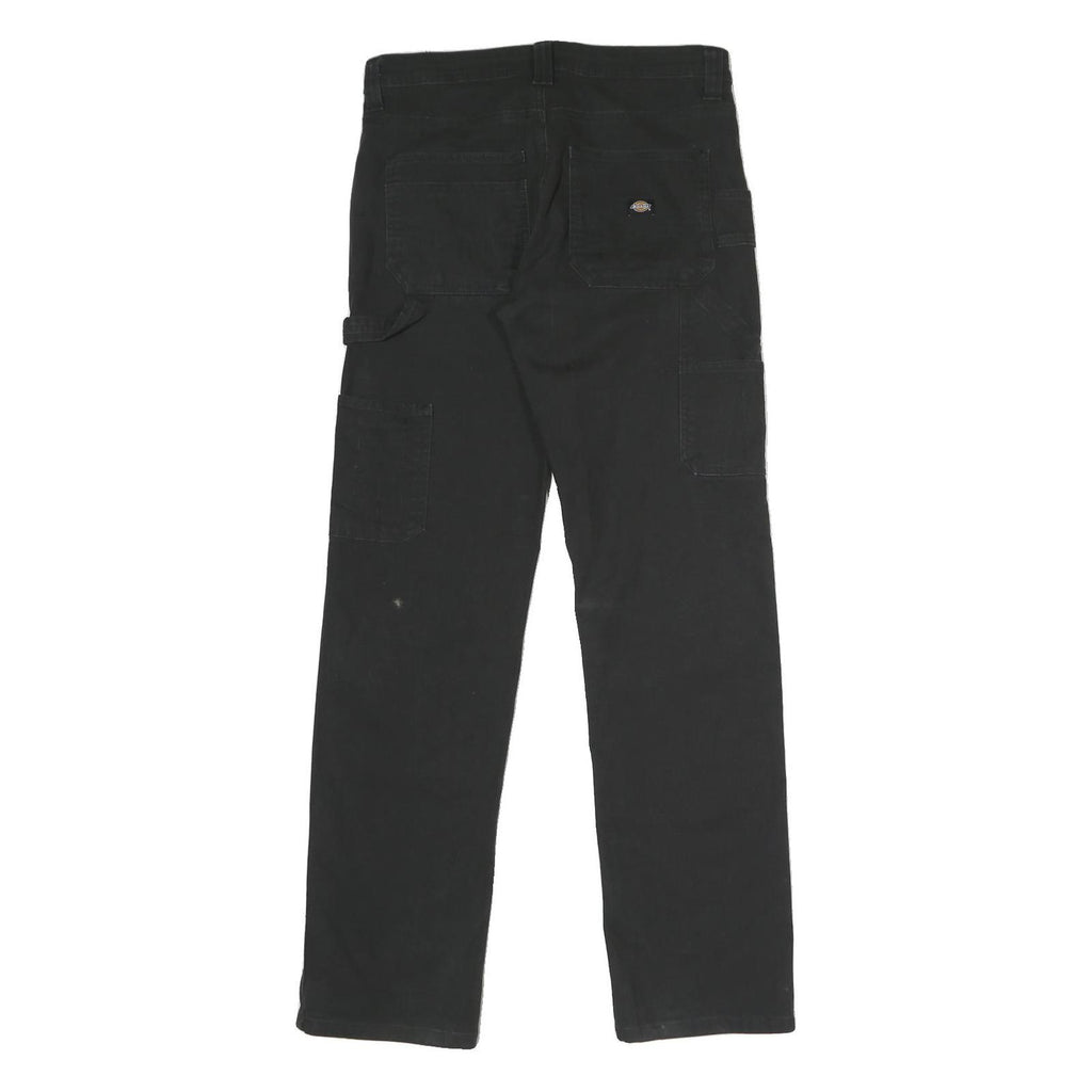 DICKIES Womens Black Regular Fit Straight Leg Trousers W32 L32 Workwear
