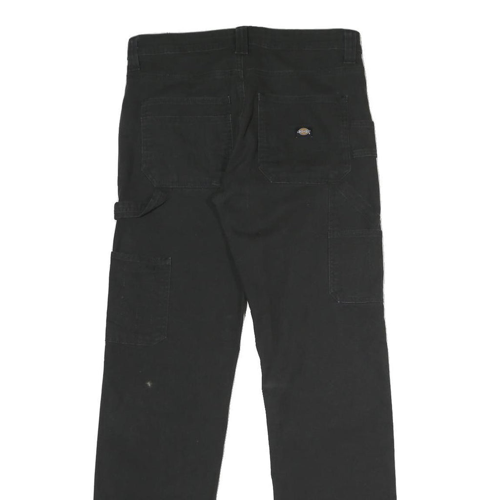 DICKIES Womens Black Regular Fit Straight Leg Trousers W32 L32 Workwear