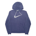 NIKE Mens Blue Pullover Hoodie M Cotton Blend Casual Sportswear
