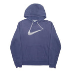 NIKE Mens Blue Pullover Hoodie M Cotton Blend Casual Sportswear
