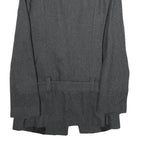 PROMOD Womens Grey Wool Blend Jacket UK 12 Regular Fit Plain Classic Blazer