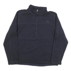 THE NORTH FACE Mens Black Outdoor Pullover Plain Crew Neck Polyester Blend