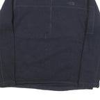 THE NORTH FACE Mens Black Outdoor Pullover Plain Crew Neck Polyester Blend