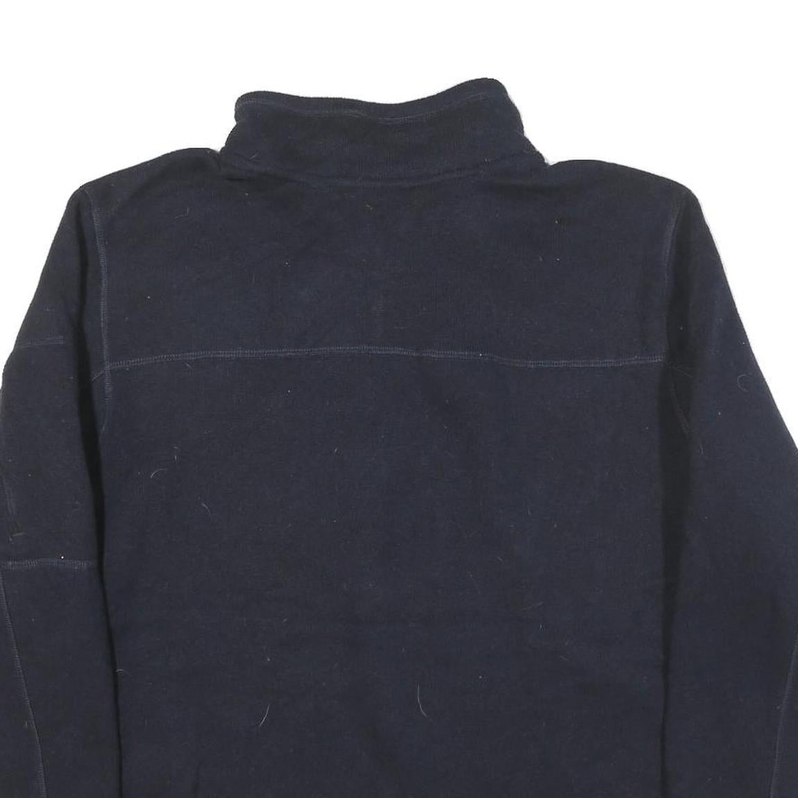 THE NORTH FACE Mens Black Outdoor Pullover Plain Crew Neck Polyester Blend