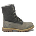 TIMBERLAND Womens Premium Lace-Up Ankle Boots Grey & Black Synthetic UK 4.5