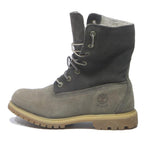 TIMBERLAND Womens Premium Lace-Up Ankle Boots Grey & Black Synthetic UK 4.5