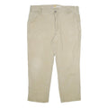 CARHARTT Mens Cotton Blend Beige Relaxed Fit Straight Trousers W42 L30 Workwear