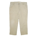 CARHARTT Mens Cotton Blend Beige Relaxed Fit Straight Trousers W42 L30 Workwear