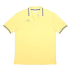 KAPPA Mens Yellow Polo Shirt 2XL Cotton Short Sleeve Casual Sportswear