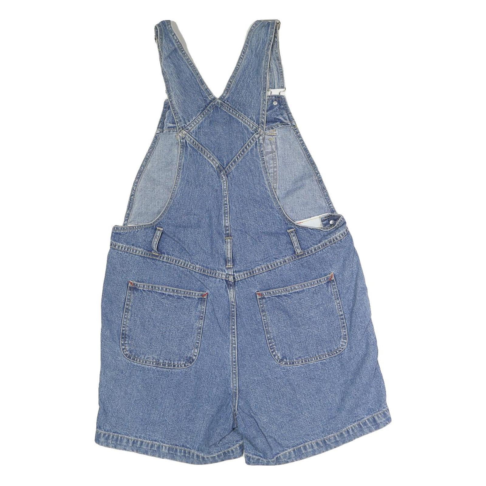 NORTHCREST Womens Blue Cotton Denim Dungarees Regular M W36 L34 Casual Retro