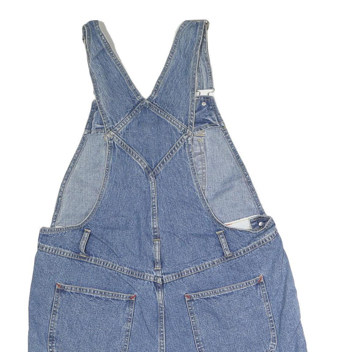NORTHCREST Womens Blue Cotton Denim Dungarees Regular M W36 L34 Casual Retro