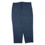 DICKIES Mens Trousers Blue Regular Tapered W38 L30