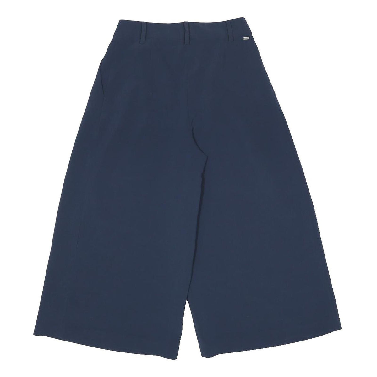 TOMMY HILFIGER Womens Polyester Blend Navy Loose Wide-Leg Trousers W24 L20