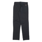 DICKIES Mens Cotton Blend Navy Slim Straight Trousers W28 L30 Workwear Casual