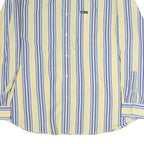 CHAPS Mens Yellow & Blue Striped Shirt 2XL Cotton Button Down Long Sleeve