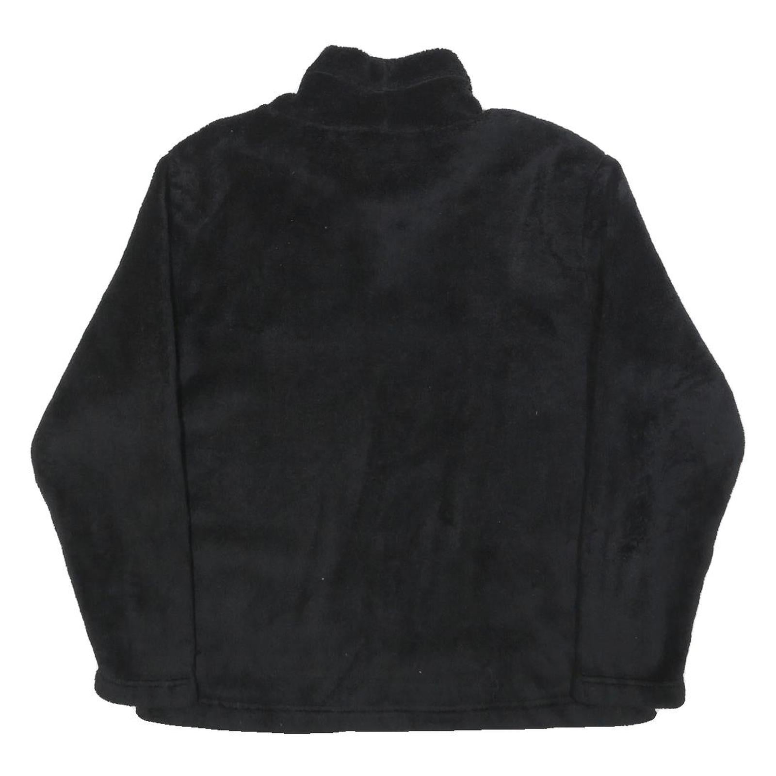 WOOLRICH Womens Black Plain Pullover Jumper Crew Neck M Soft Warm