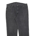 DICKIES Mens Regular Fit Black Denim Jeans Cotton Blend Zip W40 L32 Comfortable