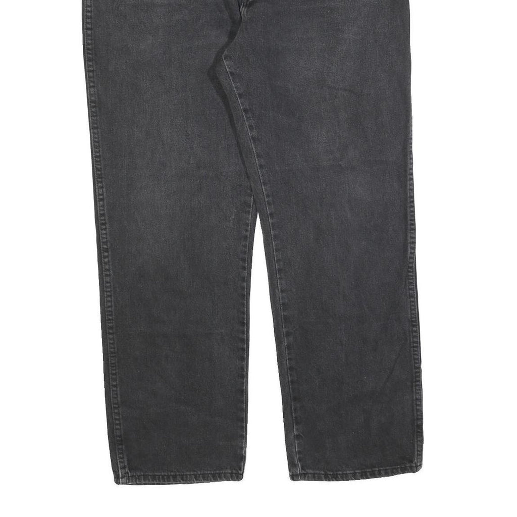 DICKIES Mens Regular Fit Black Denim Jeans Cotton Blend Zip W40 L32 Comfortable