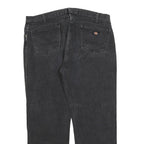 DICKIES Mens Regular Fit Black Denim Jeans Cotton Blend Zip W40 L32 Comfortable