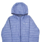 COLUMBIA Womens Puffer Jacket Blue Hooded L
