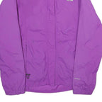 THE NORTH FACE Womens Purple Nylon Outdoor Jacket M Zip Plain Lightweight