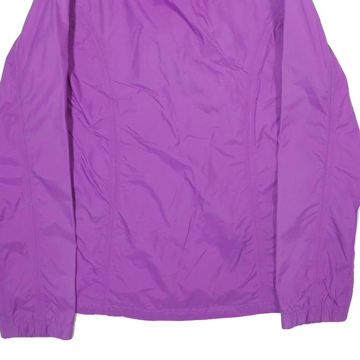 THE NORTH FACE Womens Purple Nylon Outdoor Jacket M Zip Plain Lightweight