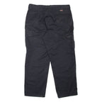 DICKIES Cargo Workwear Mens Trousers Black Relaxed Tapered W38 L30
