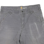 CARHARTT Mens Shorts Grey Casual Regular Fit M W34 Durable Cotton Blend