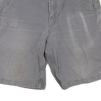 CARHARTT Mens Shorts Grey Casual Regular Fit M W34 Durable Cotton Blend
