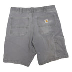 CARHARTT Mens Shorts Grey Casual Regular Fit M W34 Durable Cotton Blend