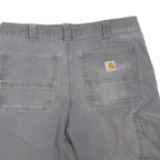CARHARTT Mens Shorts Grey Casual Regular Fit M W34 Durable Cotton Blend