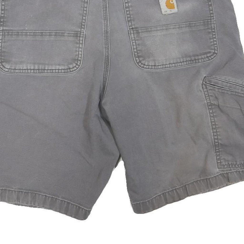 CARHARTT Mens Shorts Grey Casual Regular Fit M W34 Durable Cotton Blend