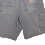 CARHARTT Mens Shorts Grey Casual Regular Fit M W34 Durable Cotton Blend
