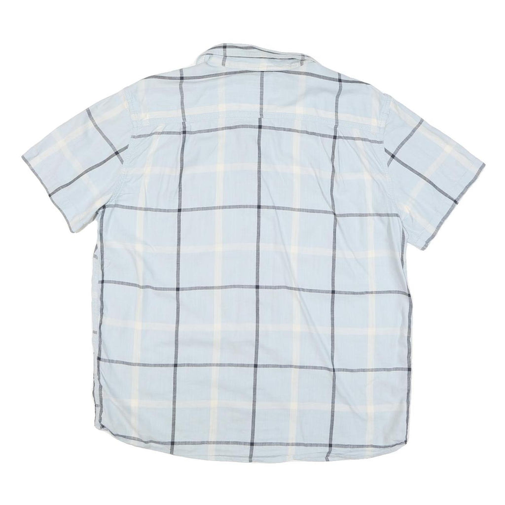 CARHARTT Mens Blue & Cream Check Shirt L Rugged Flex Button Down Casual