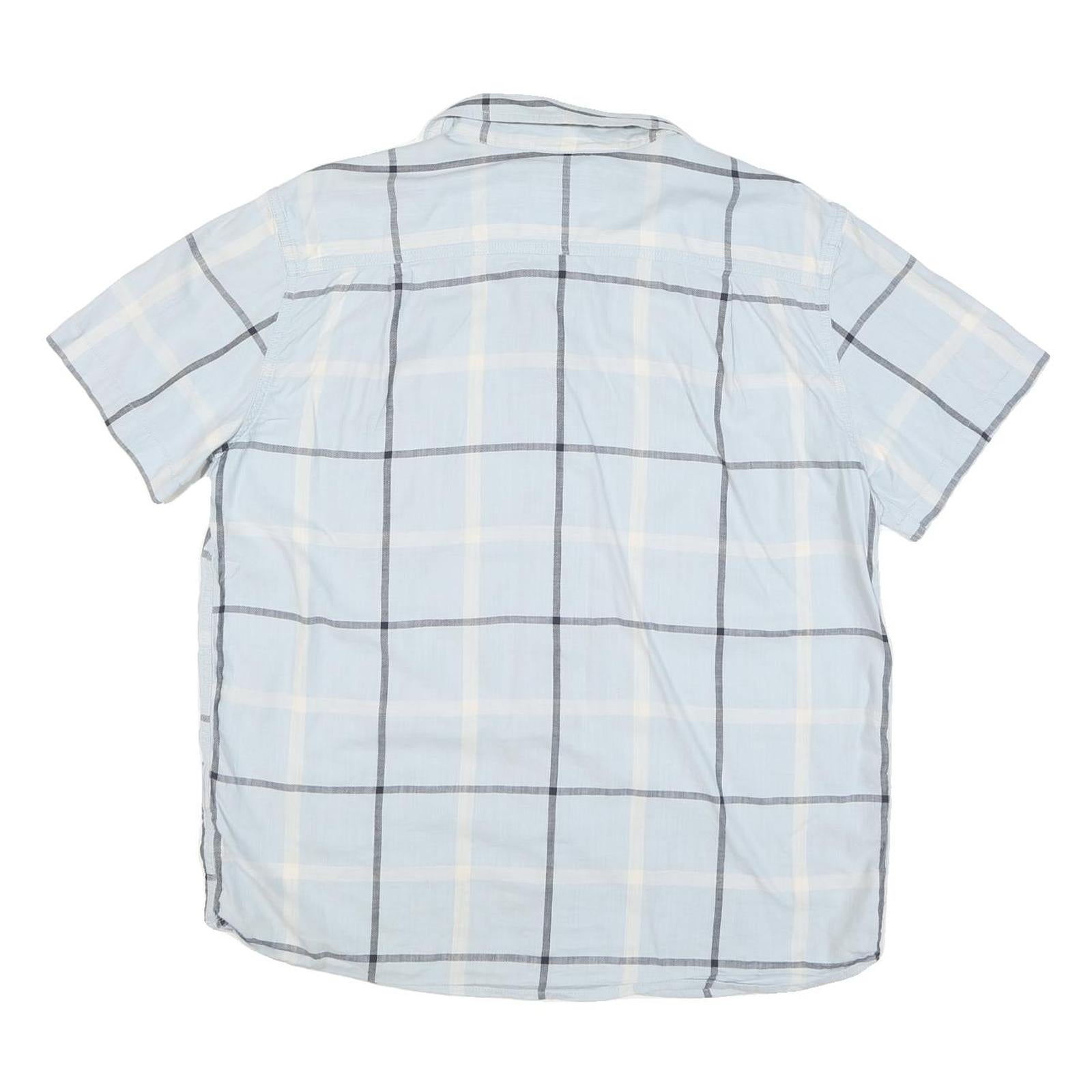 CARHARTT Mens Blue & Cream Check Shirt L Rugged Flex Button Down Casual