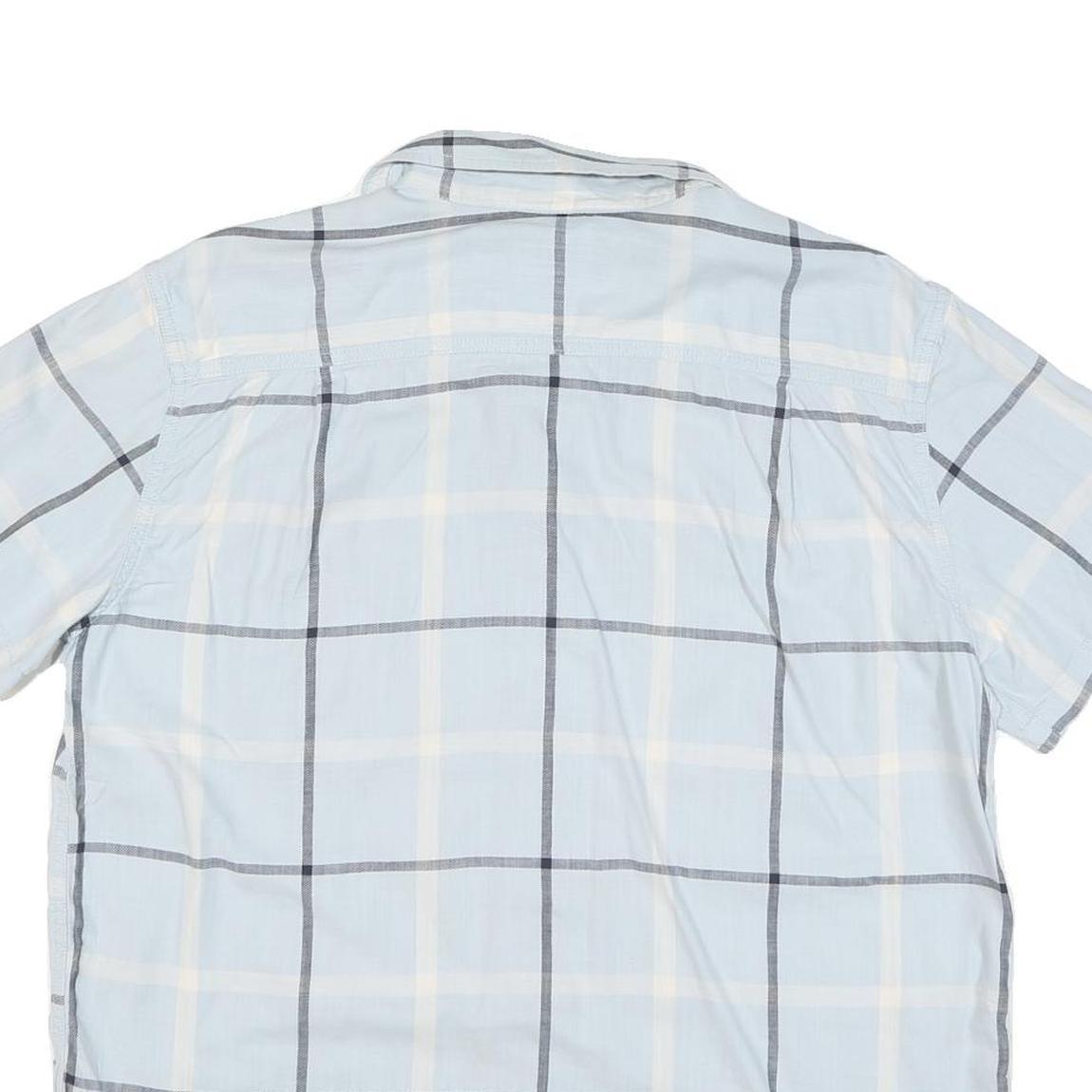 CARHARTT Mens Blue & Cream Check Shirt L Rugged Flex Button Down Casual
