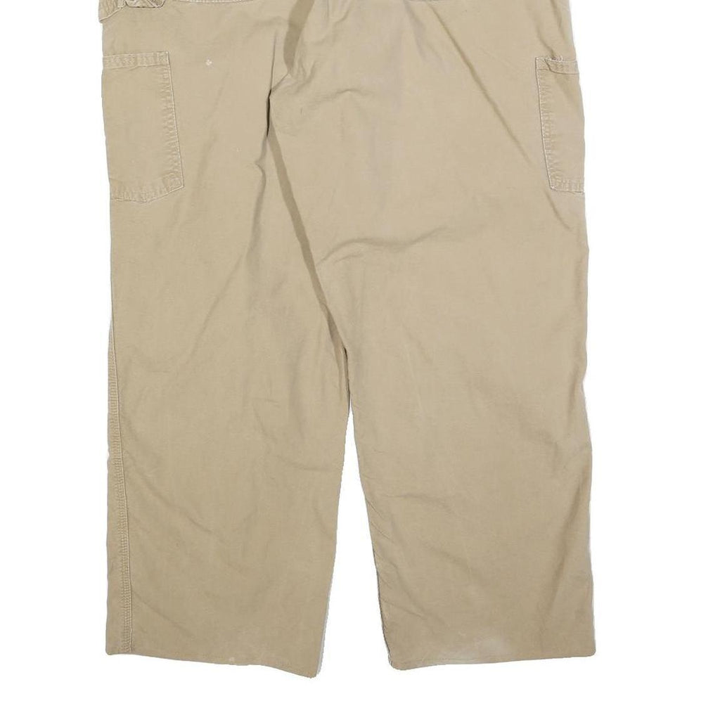 CARHARTT Mens Cotton Blend Beige Relaxed Straight Trousers W38 L28 Workwear