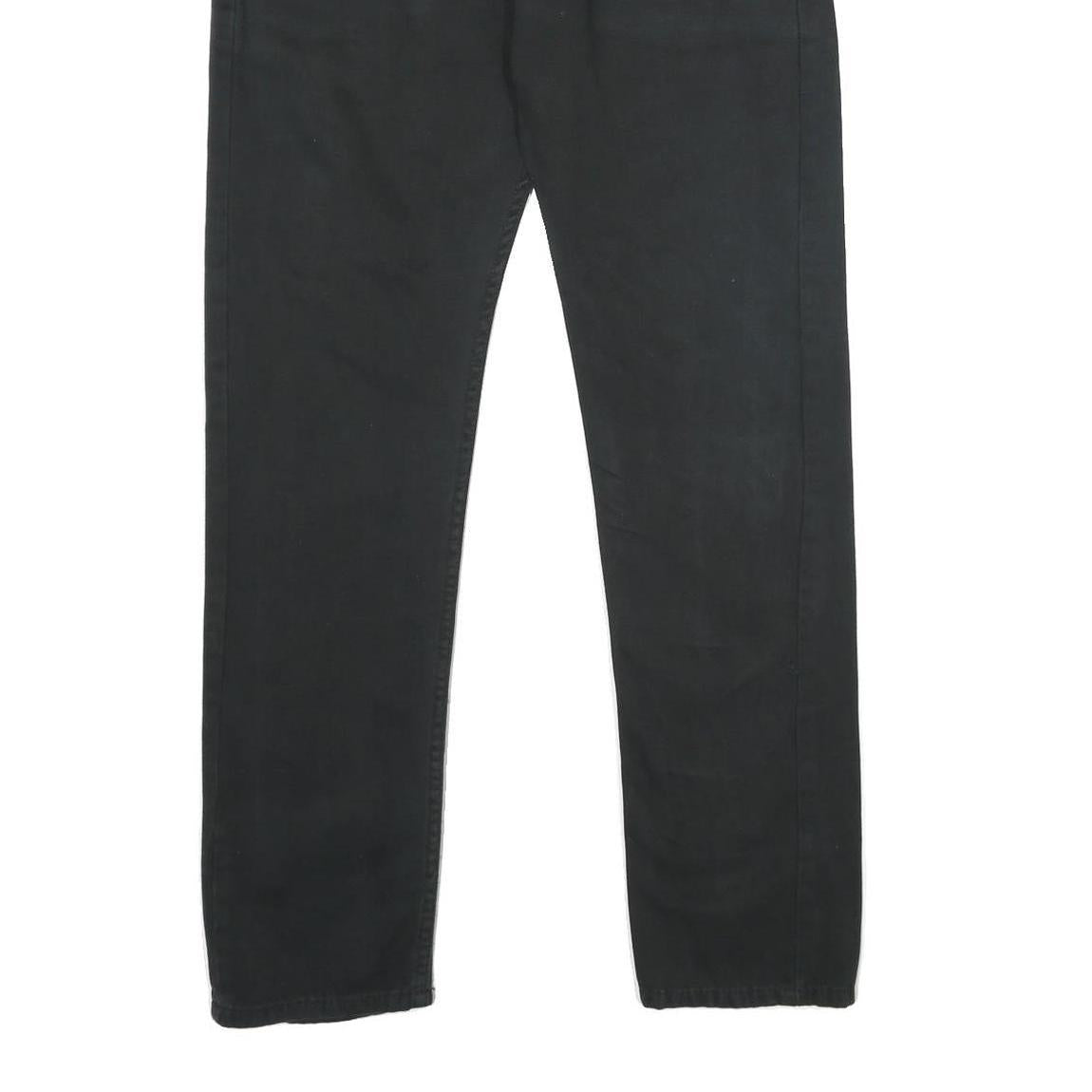 LEVI'S 511 Mens Slim Black Denim Medium W32 L32 Classic Slim Fit Jeans Zip