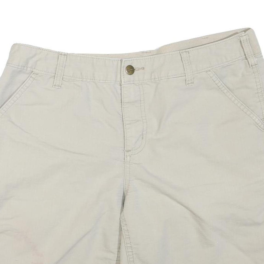 CARHARTT Mens Shorts Beige L W36 Casual Cotton Blend Workwear