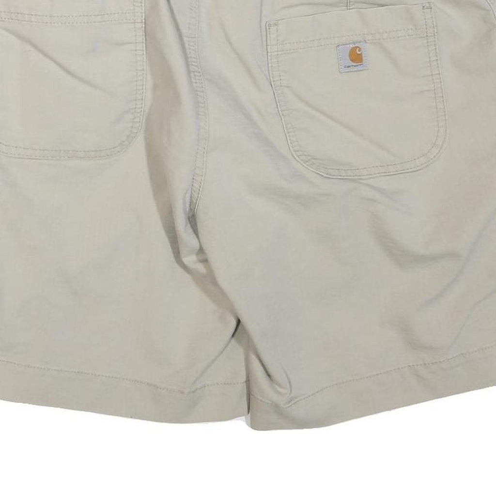 CARHARTT Mens Shorts Beige L W36 Casual Cotton Blend Workwear