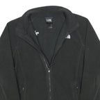 THE NORTH FACE Womens Black Fleece Jacket M Polyester Blend Zip Warm Comfort
