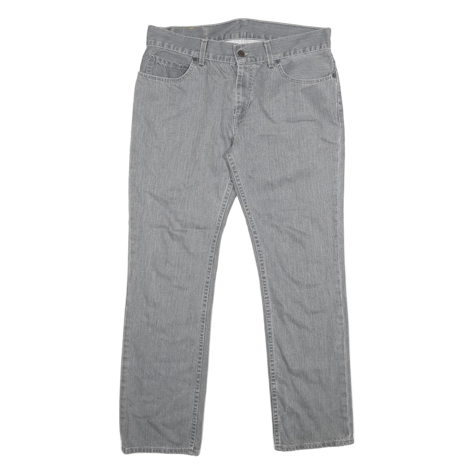 LEVI'S 511 Slim Mens Jeans Grey Slim Straight Denim Medium W34 L30 Classic Fit