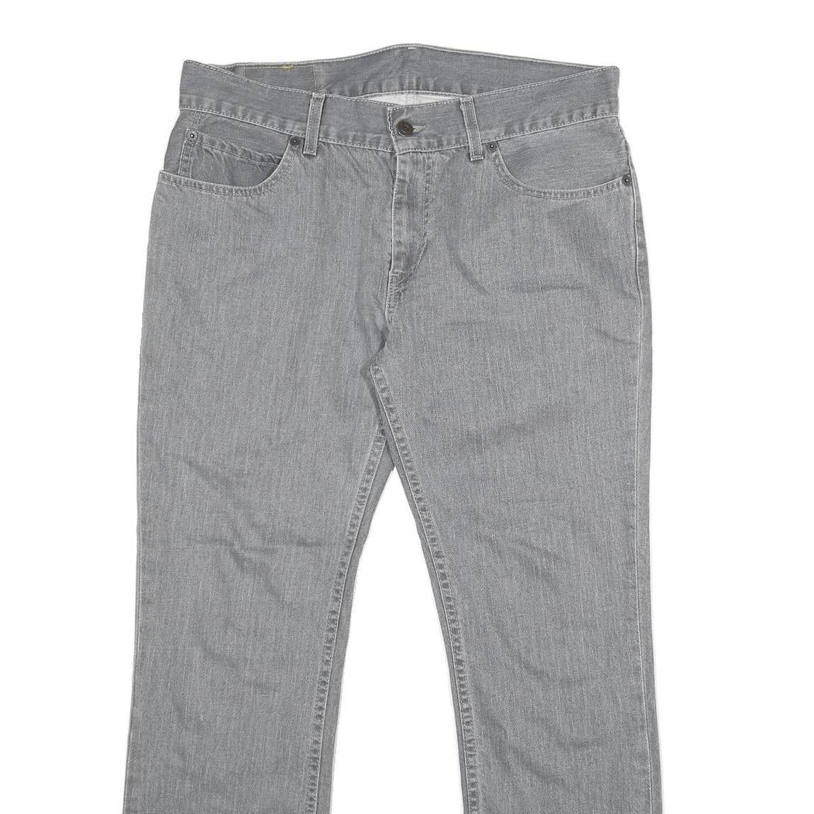 LEVI'S 511 Slim Mens Jeans Grey Slim Straight Denim Medium W34 L30 Classic Fit