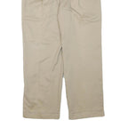 DOCKERS Mens Cotton Blend Beige Relaxed Straight Leg Trousers W31 L27 Casual