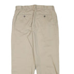 DOCKERS Mens Cotton Blend Beige Relaxed Straight Leg Trousers W31 L27 Casual