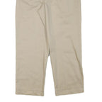 DOCKERS Mens Cotton Blend Beige Relaxed Straight Leg Trousers W31 L27 Casual