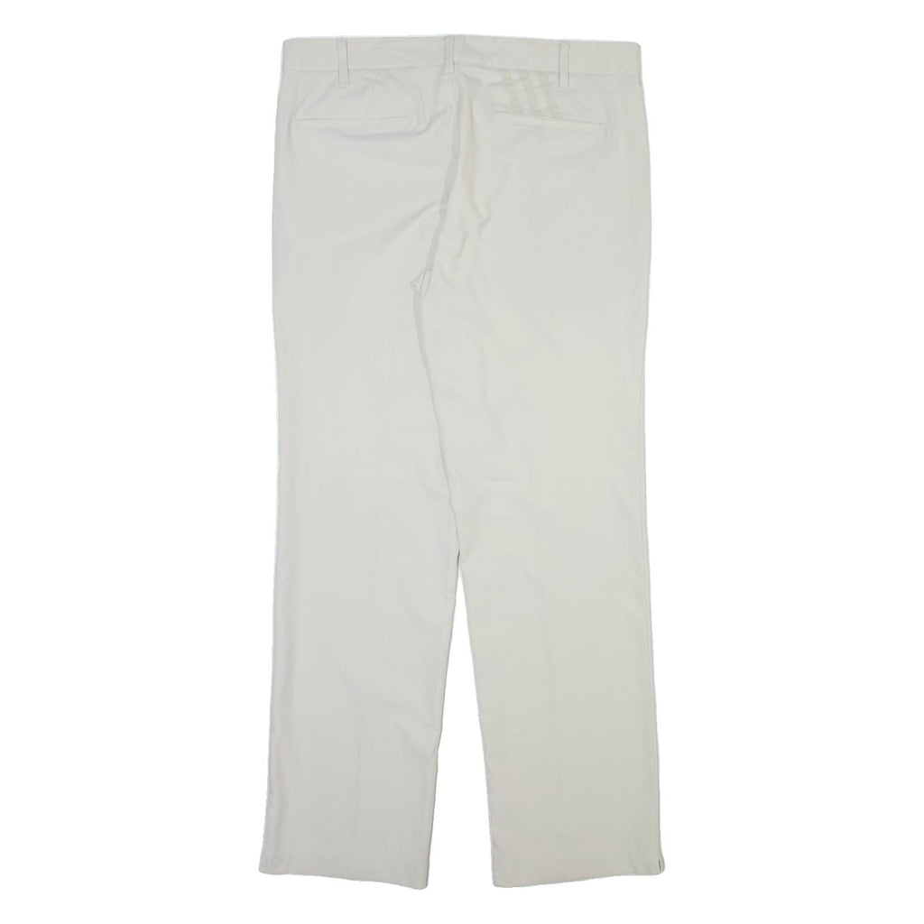 ADIDAS Mens Trousers Beige Regular Straight W34 L32