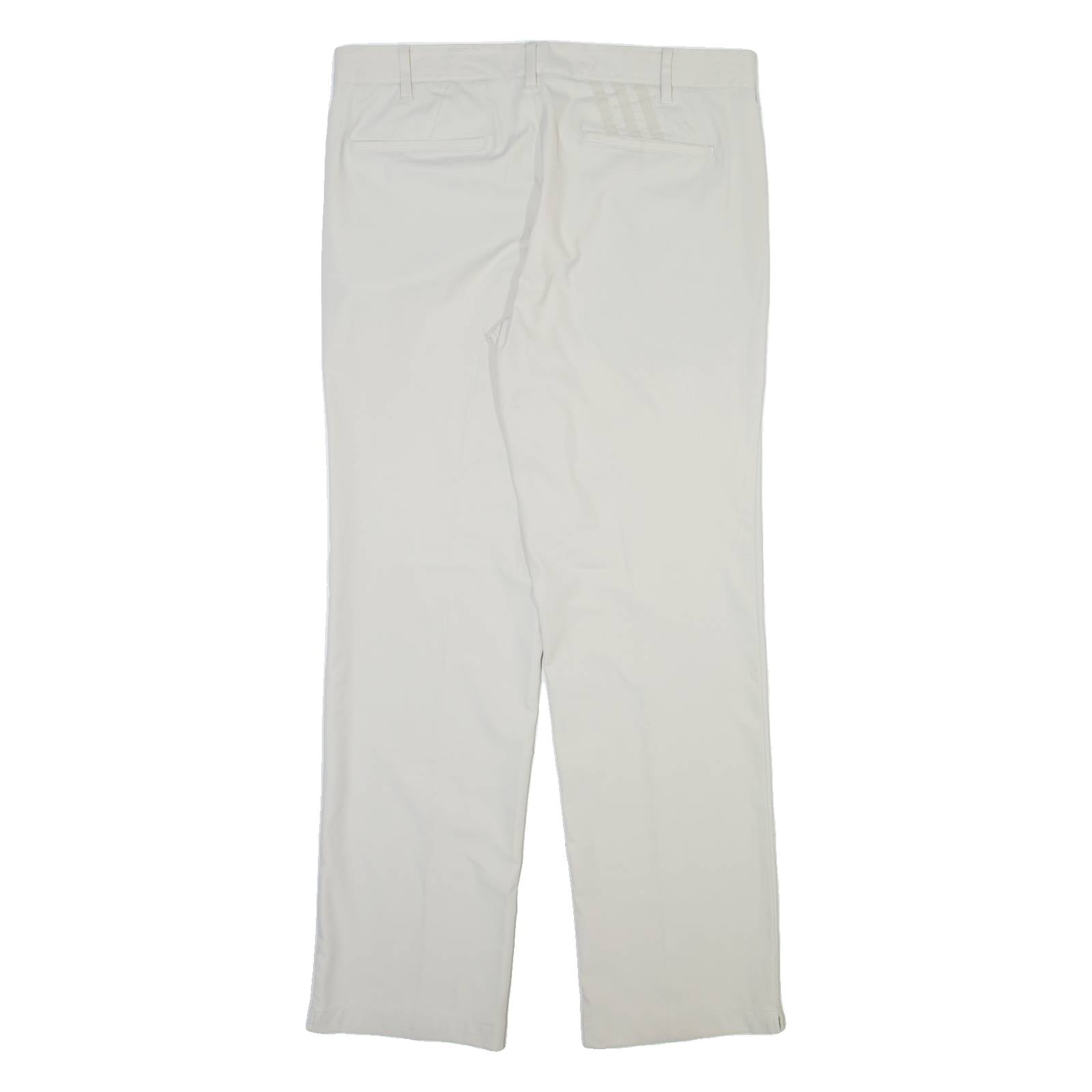 ADIDAS Mens Trousers Beige Regular Straight W34 L32