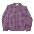 JACK WOLFSKIN Womens Purple Plaid Shirt M Polyester Blend Outdoor Casual