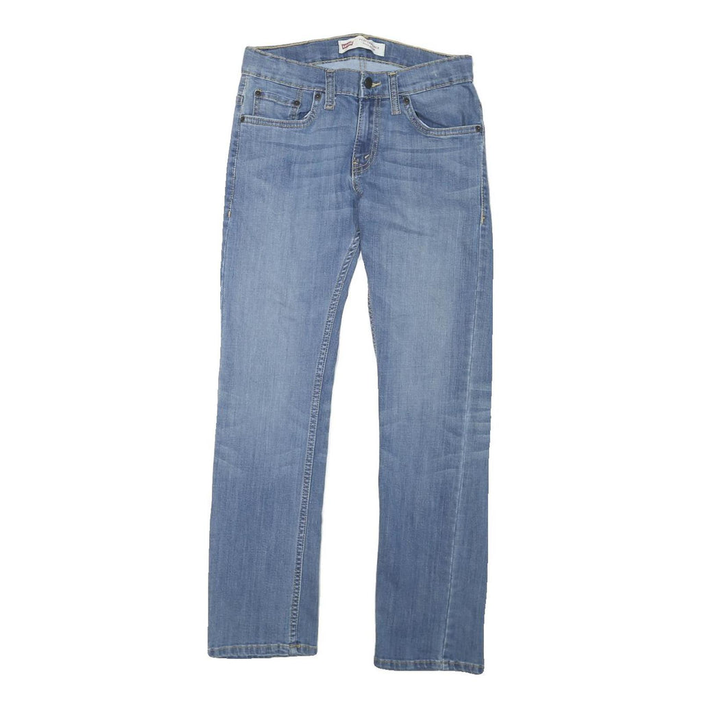 LEVI'S Womens Slim Blue Denim Jeans W26 L28 Zip Classic Fit Straight Plain